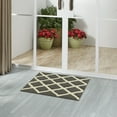 thumbnail image 3 of Mainstays Diamond Geometric High Low Pile Gray Indoor Accent Rug, 1'8"x2'6", 3 of 8