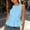 Light Blue loose fit sleeveless blouse a1, variant on Yrmaups Loose Fit Sleeveless Button Down Top for Women, Casual Ruffle Peplum Blouse, Soft Stretch Tee for Holiday Office Travel Daily Wear, Black L