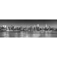 thumbnail image 2 of Frank, Assaf 32x13 Gold Ornate Wood Framed with Double Matting Museum Art Print Titled - Panoramic view of Lower Manhattan skyline, New York, 2 of 4
