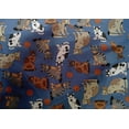 thumbnail image 4 of oneOone Cotton Silk Medium Blue Fabric Cat Sewing Material Print Fabric By The Yard 42 Inch Wide-KQQ, 4 of 4