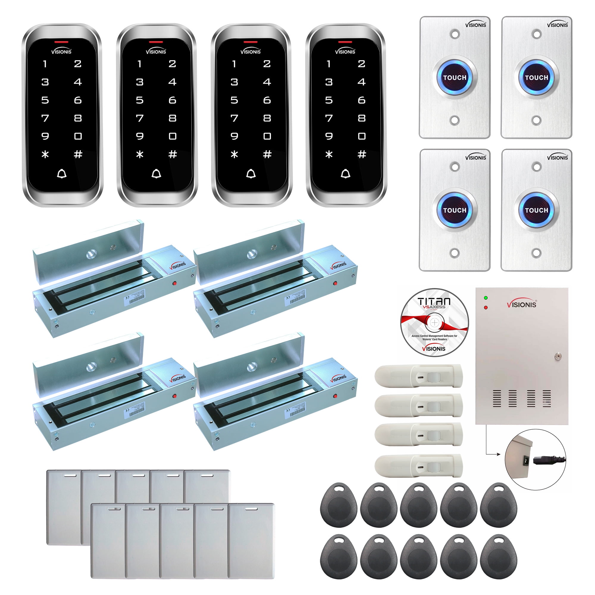 FPC8157 Four Doors Access Control Lock For Outswinging