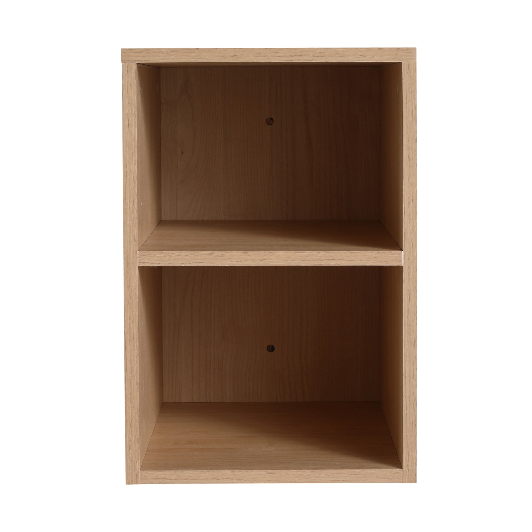 Noble House 12" Floating Wall Storage Shelves, Plywood Adjustable Open Bathroom Shelf, Water-Resistant, Light Oak