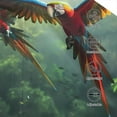 thumbnail image 3 of Balery Flying Parrots In Jungle Gorra de béisbol de tamaño ajustable para correr, entrenar y actividades al aire libre. Gorra de papá para todas las estaciones., 3 of 6