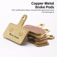 thumbnail image 4 of Bike Disc Brake Pads Copper-Based Semi-Metal Brake Pad Wear Resistant Brake Parts for Mountain Bike, 4 of 7