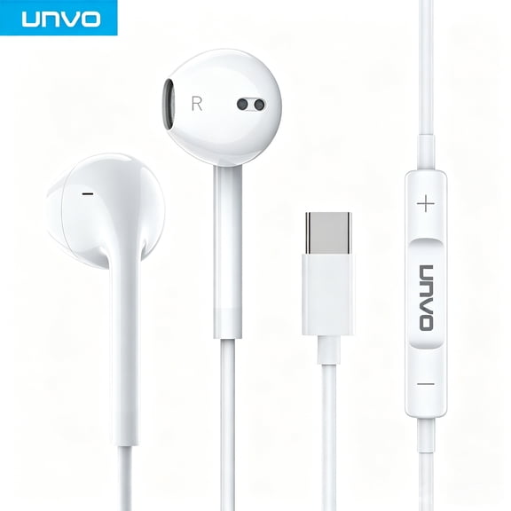 S01 USB-C(TYPE-C) Wired Earbuds for iPad Pro iPhone 15/16/17 Series, Hi-Fi Stereo Sound with Mic Volume Control, Universal Android Compatible