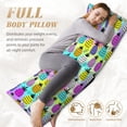 thumbnail image 5 of Lsque Graffiti Pineapples Body Pillow Case Cover,Ultra-Soft Microfiber Bed Pillow Cases 20x54 inches,Elegant Bedding,Breathable Durable Pillow Cover with Envelope Closure, 5 of 8