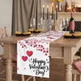 thumbnail image 2 of Table Runners 90 Inches Long Dress Scarves, Happy Valentines Day Farmhouse Coffee/Dining/Kitchen Table Runner for Living Room, Red Love Branches Spring 13x90 Inch, 2 of 9