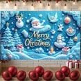 thumbnail image 3 of Festive Holiday Banner Merry Christmas Decoration Colorful Elements Winter Scene for Holiday Party Indoor Decoration Family Gathering, 3 of 9