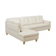 thumbnail image 3 of Hommoo Faux Leather Living Room Furniture Set, Sectional Sofa Set, Left Side, Brown, 3 of 9