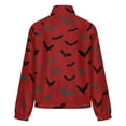 thumbnail image 6 of Jackets for Women Winter Coat Jackets Flannel Stand Collar Jacket(Bats,Size:S-4XL), 6 of 7