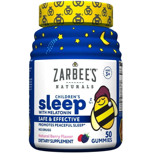 Zarbee's Naturals Children's Sleep with Melatonin, Natural Berry, 50