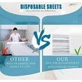 thumbnail image 6 of Disposable Bed Sheets Bed Cover for SPA Tattoo Massage Table Hotels 31" x 71" Non Woven Fabric White, 6 of 6