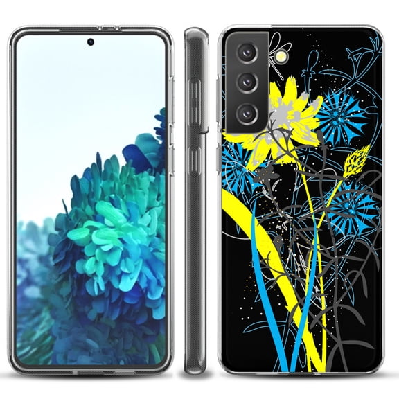 Slim-Fit TPU Protective Phone Case compatible with Samsung Galaxy S21  5G / S21 PLUS 5G, by OneToughShield ® - Wild Flowers