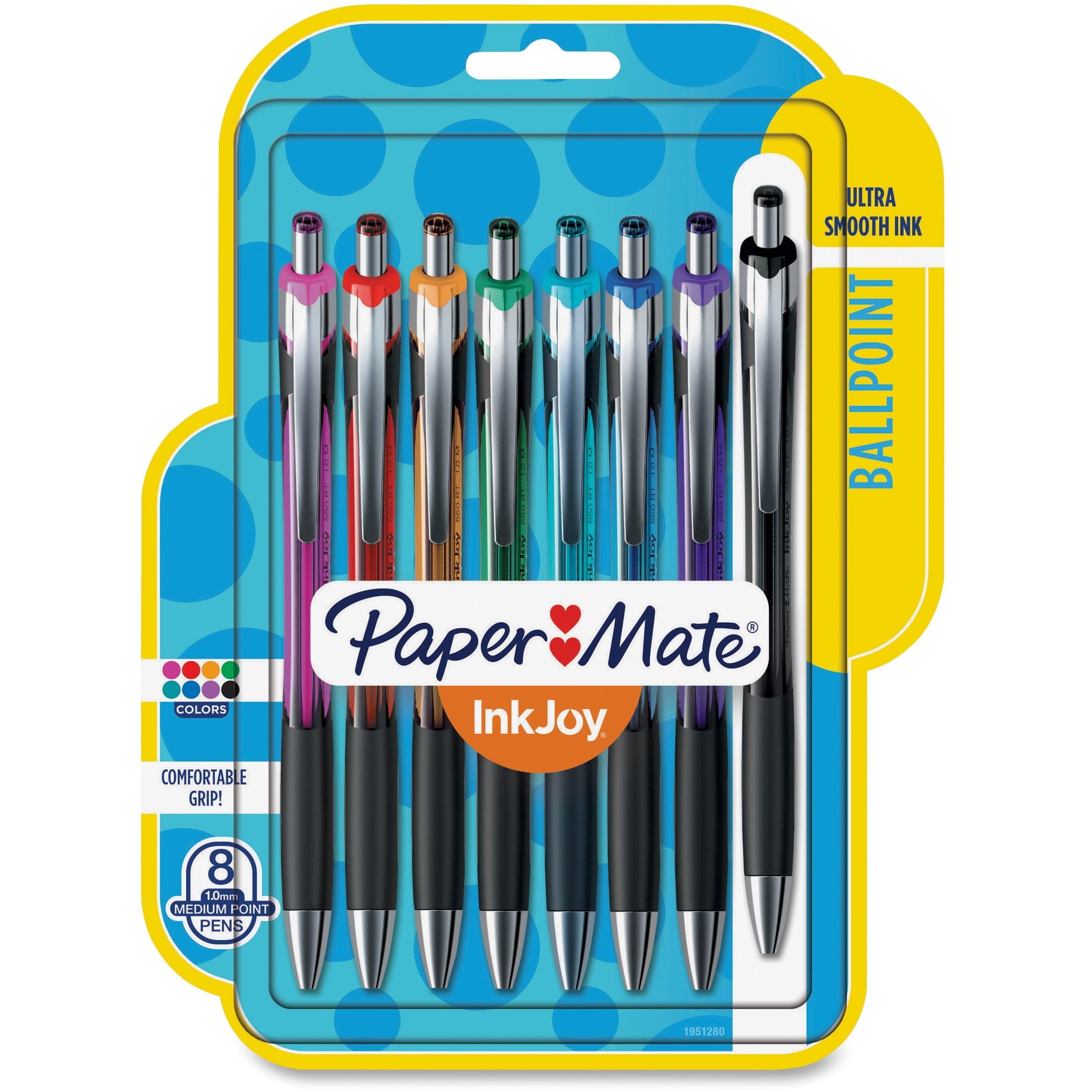 Paper Mate, PAP1951280, InkJoy 550 RT Pens, 8 / Pack