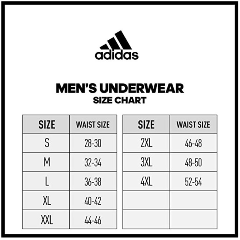 Adidas Men's Performance Boxer Brief Underwear (3-Pack) - Blue