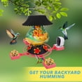 thumbnail image 4 of Solar Powered Bird Feeder 1080P HD Camera Smart AI Species Identification Live Stream Infrared Night Vision App Control for Outdoor Garden Yard Patio Balcony Wild Bird Watching Feeding Station, 4 of 9