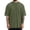 Army Green, variant on Mens Oversized T Shirt Summer Fashion Casual Solid Crew Neck Drop Shoulder Elbow Sleeve Mens T-Shirts