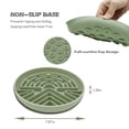 thumbnail image 2 of Slow feeder dog bowl, interactie puzzle pet bowl for small and large dogs, cats, puppies, promotes eating, preents choking, non-slip base, dishwasher safe, green, 2 of 6