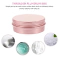 thumbnail image 3 of Rose Gold Aluminum Spiral Lid Box for Travel Storage 20Pcs Cream Holders, 3 of 4