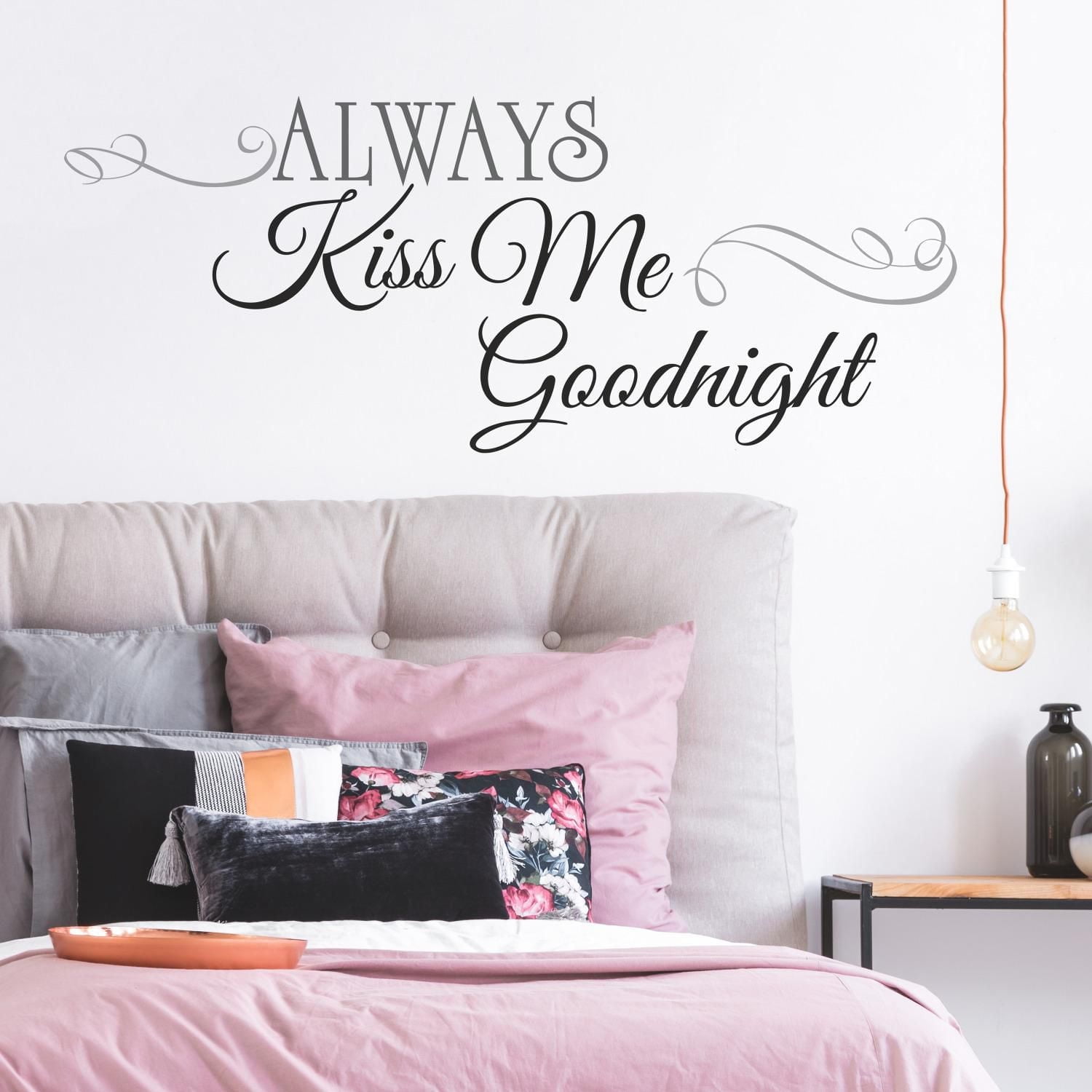 RoomMates Always Kiss Me Goodnight Peel & Stick Wall Decals
