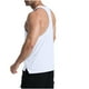 thumbnail image 4 of pstuiky Camisetas sin mangas para hombre, Camiseta deportiva informal de cuello redondo para hombre, de moda, color sólido Camisas de hombre m, 4 of 8