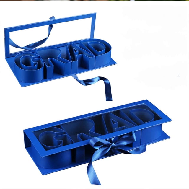 EQWLJWE Event Party Supplies Graduation Season Gift Box Alphabet Flower Box Packaging Gift Box Holiday Celebration Gift Box