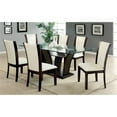 thumbnail image 4 of Furniture of America Waverly 7-Piece Wood Dining Table Set in White, 4 of 4