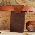 thumbnail image 3 of TUOBARR MEN Multifunctional Retro Leather Mobile Phone Bag Belt Waist Bag For Outdoor Sports, 3 of 5