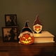 thumbnail image 5 of Muñeca sin rostro de Halloween con luz LED Decorativa ornamental Calabaza pintada a mano Decoración de Halloween Configuración de fiesta Muñeca de gnomo de Halloween de madera Ornam, 5 of 5