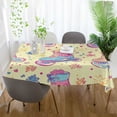 thumbnail image 3 of Yayeee Tablecloths 60" x 90" Rectangle Wrinkle Resistant Party Table Cover, Neon Skates, 3 of 8