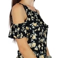 thumbnail image 2 of Bimba Womens Summer Cold Shoulder Maxi Dress Beach Wear Floral Holiday Dresses, 2 of 8