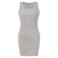 thumbnail image 4 of Ribbed Knit Bodycon Mini Dresses for Women - Sleeveless Stretch Tight Dress with Slim Fit Design and Soft Fabric, Sexy Casual Summer Dresses for Women 2026 Club Night Out Outfit, 4 of 5