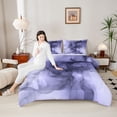 thumbnail image 4 of Homewish Abstract Marbling Watercolor 3 Pieces Queen Comforter Set for Kids Teens Adults,Gradient Ombre Marble Ultra Soft Bedding Sets,Mountain Fluid Bedding Comforter Set Breathable, 4 of 8