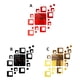 thumbnail image 4 of Matsuzay Reloj de pared 3D, pegatinas de espejo para pared, relojes de pared DIY creativos, pegatina artística extraíble, decoración del hogar, Decoración del hogar Rojo Matsuzay HA004336-01, 4 of 6
