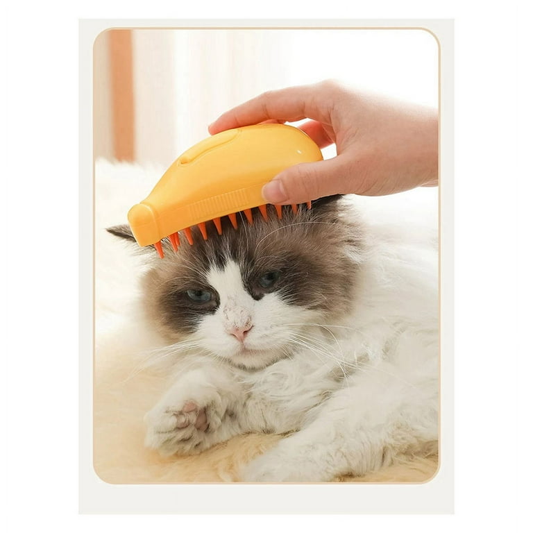 Cat Steam Brush Steamy Dog Brush 3 in 1 Electric Spray Cat Hair Brushes for Massage Pet Grooming Comb Hair Removal CombA Walmart