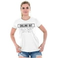 thumbnail image 4 of Chilling Out Relaxed Funny Workout Womens Slim Fit Graphic Tee Brisco Brands L, 4 of 5