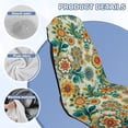 thumbnail image 6 of XYZCANDO Boho Florals Car Seat Towel Sweatproof Yoga Towels Blanket for Post Gym Workout Running Swimming Beach and Hiking Non Slip Backing Sweatproof Cushion Protector, 6 of 7