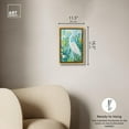 thumbnail image 5 of White Heron Blues Canvas Blue Floral Abstract Wall Art by Art Remedy, Gold Frame, 10" x 15", 5 of 7
