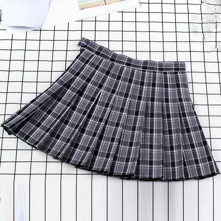 Plaid pleated skirt for cheap sale
