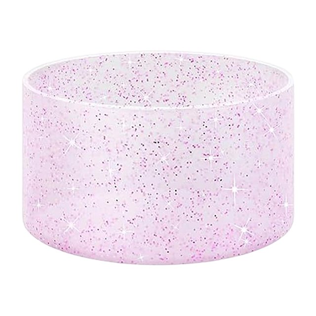 Funda de silicona para taza con purpurina y aislamiento térmico para botella de agua