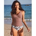 thumbnail image 3 of Trajes de baño Tankini AI'MAGE para mujer, con pliegues, control de barriga, 2 unidades, 3 of 6