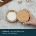 thumbnail image 7 of Kitchendao Bamboo Salt Cellar with  Magnetic Lid - 6oz, 7 of 7