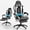 Black, variant on Mr IRONSTONE Ergonomic Gaming Chair with Massage Lumbar Support and Footrest, Heavy Duty 400lbs Computer Chair for Adults, Blue/Black