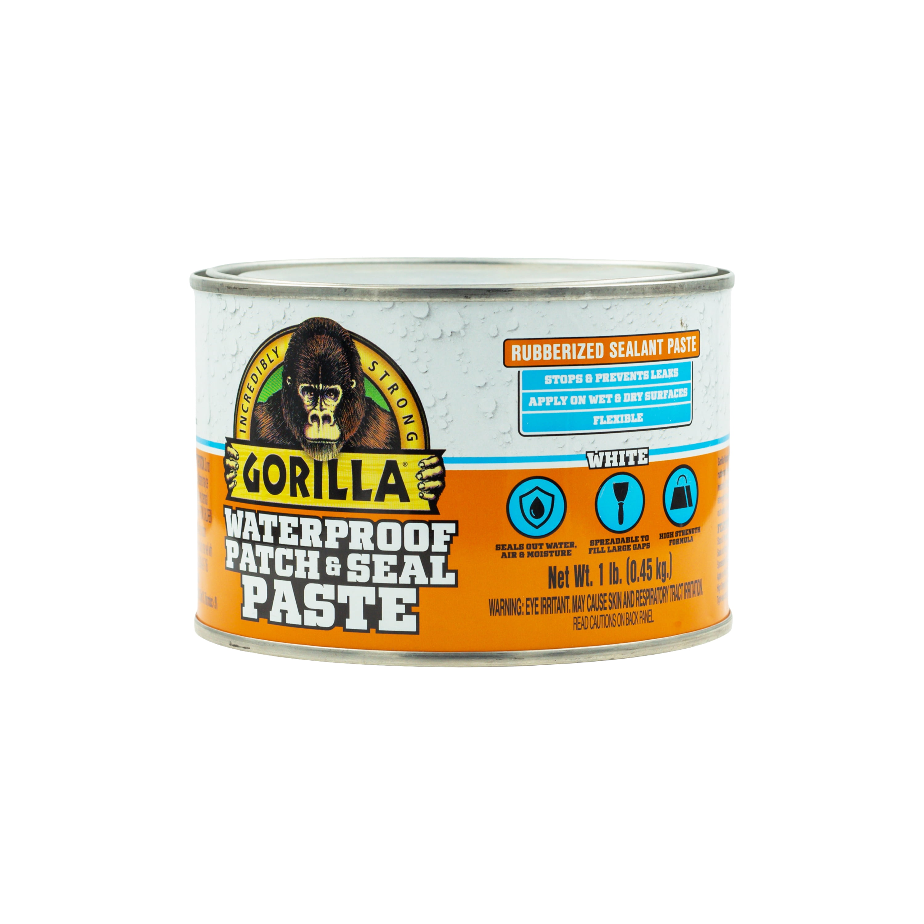 Gorilla Waterproof Patch and Seal Paste White Sealant 1 Pound Can