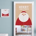 thumbnail image 2 of Cortina de puerta navideña larga, tapiz para cocina, dormitorio y baño Santa Claus Beige S, 2 of 9