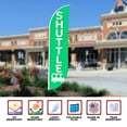 thumbnail image 6 of Shuttle Sign feather flag Pole Kit for Outdoor by Mavis Printing | 15 FEET Long Polyester Outdoor Banner Flag for Easy Hang | HD Print Swooper Flag Pole Mount to Celebrate Shuttle | Made in USA, 6 of 7