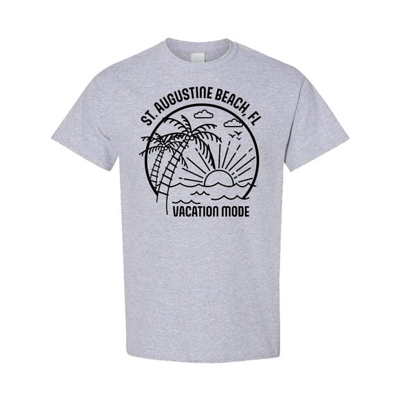 Inktastic Summer Vacation Mode St. Augustine Beach Florida T-Shirt