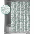 thumbnail image 3 of 54x78 Inch Shower Curtain Decorative Spring Flower Bathtub Bath Curtains Fabric Waterproof Bathroom Decor Vintage Farmhouse Turquoise Boho Leaf Small Stall Shower Curtain Set with 12 Hooks, 3 of 6