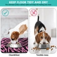 thumbnail image 4 of Pet Feeding Mat with Abstract Zebra Pattern, Durable Waterproof Dog Food Mat, Absorbent, Non-Slip, Quick Dry, Washable Mat Featuring Cute Cartoon Zebra Stripes and Gradient Style, 4 of 7