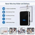 thumbnail image 3 of [No Batteries Required] Wireless Doorbell, Waterproof Door Bell Electronic Chime Kit with 2 Plug-in Receivers, 150M Range, 3 of 5